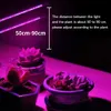 Dual Head 36LED Plant Grow Light 18W 2 Dimmable Levels Grow Lamp Bulb with Adjustable 360 Degree Gooseneck for Plants Hydroponics Greenhouse