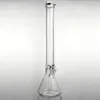 Super zware glazen waterpijp 9 mm dikte glazen bekers bongs drie grootte lang 14/20 inch glazen bong 18,8 mm gewricht