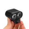 2 I 1 Bike Light Headamp laddningsbar 8000LUMEN 2X XML2 LED -cykelcykel Lamp Bike Head Headlight Charger8411384