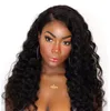 Human Hair Wigs Loose Wave Pre Plucked Brazilian Lace Front Wig Free Part Natural Color for Women