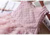 2018 New Baby Girls Lace Dress Fashion Children Sleeveless Vest Princess Dresses Summer Kids Gauze Tutu Boutique Clothing 2 Colors