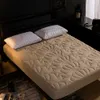 2018 New Product Crown Pattern Quilted Mattress Protector Pad Fitted Sheet Separated Water Bed Linens with Elastic 56