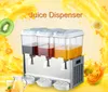 Kolce 3 * 18L Tank Kitchen Bar Dispensator Mrożone napoje Sok Owocowy Maszyna