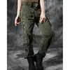 女性の貨物パンツプラスサイズダンスオーバーオールズボン大規模女性の軍事陸軍グリーン迷彩ズボンズボン底
