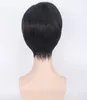 美しい男性の黒い短いストレートヘアウィッグ/ウィッグコスプレパーティー