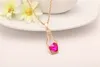 Желая бутылка кулон ожерелье для любовника подруга женщины мода элегантное ожерелье с флэш-алмаз в форме сердца австрийский хрусталь ожерелье