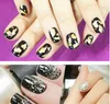 12box / lot Gold Silver Copper Nail Art Art Polski Glitter Folia Paillette Chip Naklejki Naklejki Porady Dekoracji Dekoracji Manicure Narzędzia Zestaw