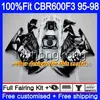 Einspritzung für HONDA CBR 600F3 CBR600RR CBR600F3 1995 1996 1997 1998 2MY52 CBR600 F3 FS CBR600FS Blau Gelb CBR 600 F3 95 96 97 98 Verkleidung