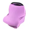 Multi-use Baby Car Seat Covers Universal Fit Stretchy Infant Canopy and Nursing Cover for Breastfeeding Newborns Babies Shower Gifts