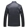 Veste en cuir PU pour hommes, manteau automne-hiver, Slim Fit, vestes de moto en Faux cuir, manteaux masculins, vêtements de marque pour hommes veste rock