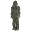 Hunting Ghillie Suit Set 3D Camo Bionic Leaf Camouflage Jungle Woodland Poncho Manteau Durable Hunting-Poncho PO06