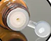 600 stks / partij 3 ml 5 ml oranje transparante etherische olieplessen kleine glazen monster flesjes fles container 3 verschillende insert