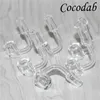 Conduites d'eau en verre Épaisseur 4 mm 100% Quartz Nail Smoking Accessoire Quartz Banger et clou en verre 14 mm mâle et femelle