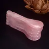 Dingsheng Natural Crystal Rose Quartz Jade Bar Face Massager Gua Sha Scraping Acuploint Massage StickTool Facial Back Body Spa Avkoppling