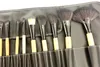 32 adet Makyaj Fırçalar Setleri Pembe Siyah Profesyonel Ahşap El Yüz Vakfı Göz Farı Kozmetik Aracı Makyaj Fırça Seti Çanta Ile