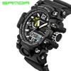 2017 Neue Marke Sanda Männer Militärs Digital-Watch Waterfof Sport Multifunktions Uhren LED Digital Watch Clock MEN9695408