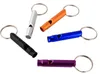 Aluminum Whistle Outdoor EDC Hiking Camping Survival Whistle with Key Chain Dog Training Whistles