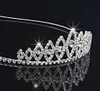 Flickor kronor med rhinestones bröllop smycken brud huvudstycken födelsedagsfest prestanda pagant kristall tiaras bröllop tillbehör # bw-t064