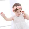 Bricolage chapeaux accessoires de cheveux pour enfants nouveau-né enfant en bas âge nouveau bébé fleur bandeau ruban rose bandes de cheveux bâtons de cheveux faits à la main