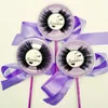 Wholesale-Free Shipping 3D Mink Charming Black False Lollipop Eyelashes Eye Lash Sticker Car Headlight Decoration Funny Full Strip eyelashes