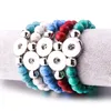 Noosa Chunks Snaps Sieraden Handgemaakte 10mm Turquoise Beaded Snap Button Armband Fit 18mm Snap Button Sieraden