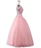 Robes de Quinceanera rose cristal perlé de luxe US10 robe de bal robes de soirée robes de mascarade Debutante 15 ans