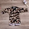 2-6Y bébé filles Cool Camouflage robe été à manches longues coton princesse plage robe de soirée bébé filles vêtements d'été