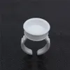 Adhesive Eyelash Pallet Holder Set Disposable Glue Holder Ring Pallet for Eyelash Extension Tattoo Pigment Tools6556271