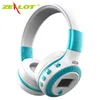 Zealot B19 Headphone LCD-skärm HiFi Bass Stereo Hörlurar Bluetooth Wireless Headset med MIC FM Radio TF-kortplats Hörlurar 6PCS / Lot