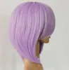 Mulheres Quentes Curto Light Roxo Cabelo Cosplay Cosplay Festa Anime Peruca Completa Frete Grátis Barato Venda Sale Festa Cosplays