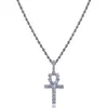 Croix pendentifs collier chaînes en or pour femmes hommes Hip Hop hommes bijoux diamant Zircon pendentif déclaration collier accessoires