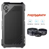 Telefooncase lens voor iPhone x Hoge impact beschermende rugschaal met 3 afzonderlijke externe cameralens groothoek fisheye macro mobiele telefoon lens