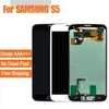 Samsung Galaxy S5 I9600 G900F G900H G900M G900 Beyaz Siyah Dokunmatik LCD Ekran Digitizer Değiştirme Ücretsiz Kargo