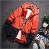 New Spring Höst Bomber Hooded Jacket Män Casual Slim Patchwork Windbreaker Jacka Man Outwear Zipper Thin Coat Brand Clothing C18111301