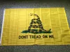 2 Design 35FT Confederate Reble Civil War Flags DONT TREAD ON ME Flag Yellow and Black Banner Flags 90150cm 100PCS DHL 6150058