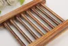 Fast Dark Wood Soap Dish Wooden Soap Tray Holder Storage Soap Rack Plate Box Container for Bath Shower Plate Bathroom9180786