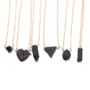 Silver Gold Plated Love Heart Black Lava Stone Bead Diffuser Necklace Aromatherapy Essential Oil Diffuser Necklace For Women Jewelry