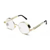 Goede Kwaliteit Ronde Steampunk Zonnebril Mannen Vrouwen Metal Wrap Brillen Ronde Shades Merk Designer Zonnebril Spiegel UV4001189524