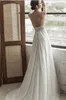 2019 Julie Vino Strandhochzeitskleider Side Split Spaghetti Sweep Zug Spitze Applikation Sexy Boho Brautkleid Plus Size abiti da spo277R