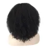 Cabelo de peruca full de renda 4b 4c Afro Kinky Curly Wigs para mulheres negras Brasilian Human Remy 130% 14 polegadas