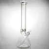 Tubería de agua de vidrio súper pesado de 9 mm de espesor de vaso de vidrio bongs de tres tamaños altos de 14/20 pulgadas bong 18.8 mm Junta