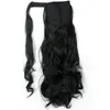 Cheveux de queue de cheval humains ondulés de célébrité 120g Naturel Non Remy Hair prêle trou serré Clip In Human Drawstring Ponytails Extensions de cheveux