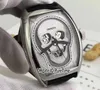 Nuove collezioni Croco Cranio scheletro tatuaggio argento quadrante automatico orologio da uomo cinturino in pelle nera orologi sportivi economici Puretime B118