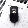 3pieceslot 3DケースラファイエットカバーiPhone 7 7 Plus 6 6S 6plus Mr Karllagerfeld Fur Skin for Apple Black Back Case Cover4122763