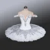 Royal Blue Children's Swan Costume Kids White Ballet Dance Costume Stage Professional Ballet Tutu Dress for Girl Sleeping Bea30p