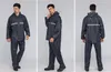 2個の新しいファッションユニセックス登山レインコート厚い防水レインコート男キャンプ防水レインウェアスーツ