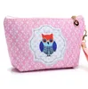 Trousse à cosmétiques portable en forme de hibou pour femmes, pochette à fermeture éclair, organisateur de toilette, maquillage de voyage, rangement de lavage, pochette de maquillage, porte-monnaie, sacs d'argent