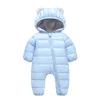 2018 bébé barboteuses combinaison d'hiver pour bébé nouveau-né combinaison de neige vêtements de neige garçons manteaux chauds 100% coton filles vêtements