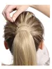Симпатичная блондинка девственница хвостик парик фантазии волнистые блондинка пони клип в отбеливатель 613 вьющиеся волнистые хвостик наращивание волос 100г-140г