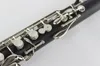 Buffet Black Bass Clarinet High Quality BB Clarinet Drop B Tuning Mahogny Clarinet Silver Plated Key Buffet Keys Musical Instrume8217983